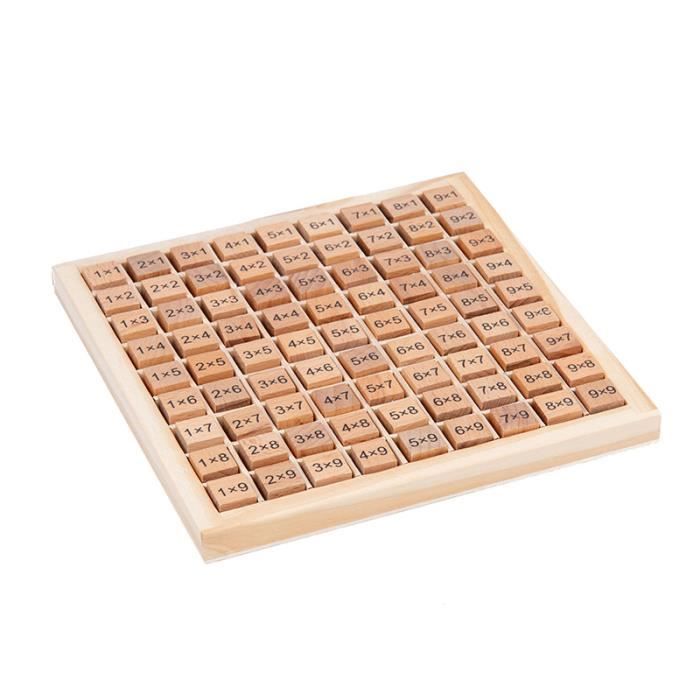 Tableau De Comptage En Bois 1 à 100 – Planche éducative Pour Apprendre Les Nombres – Jouet De Mathématiques Portable Pour Maternelle Et Primaire