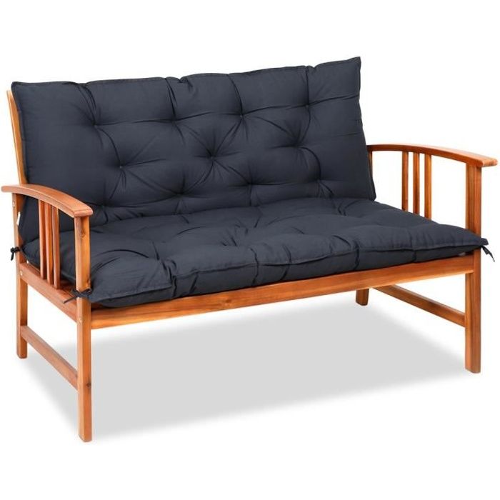 Coussin Pour Banc Avec Dossier Coussin De Banc Anthracite 110x100x8cm Interieur Exterieur Banquette Banc Jardin Achat Vente Banc D Exterieur Coussin Pour Banc Avec Cdiscount