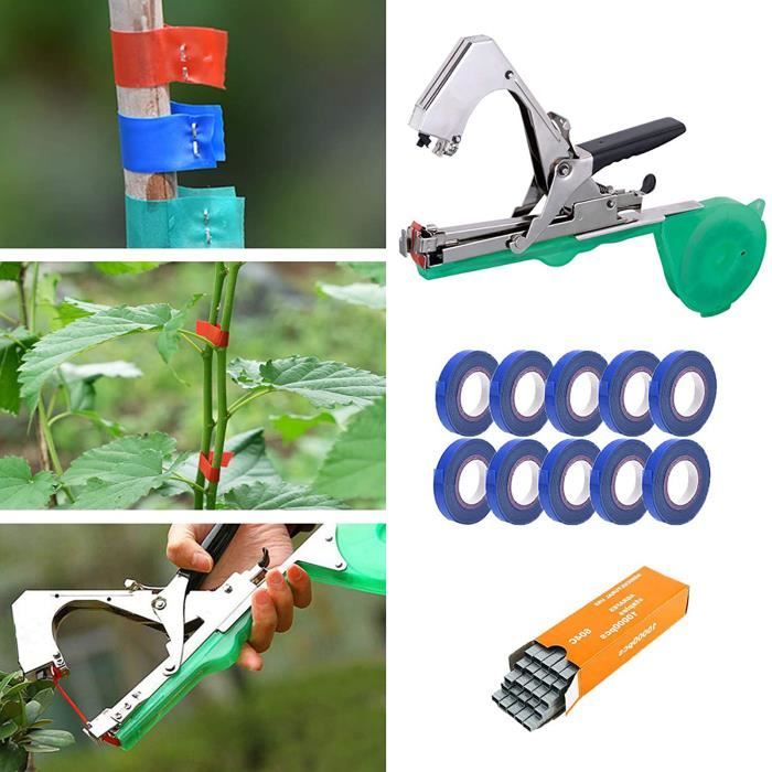 Machine à Nouer Plantes Manuel - Acier Inoxydable | Pour Tomates, Vignes, Fleurs | Jardinage Économe
