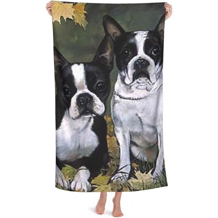 1 serviette de toilette à suspendre avec motif chat amusant pour salle de bain et cuisine, lavable en machine et super absorbante, chat noir