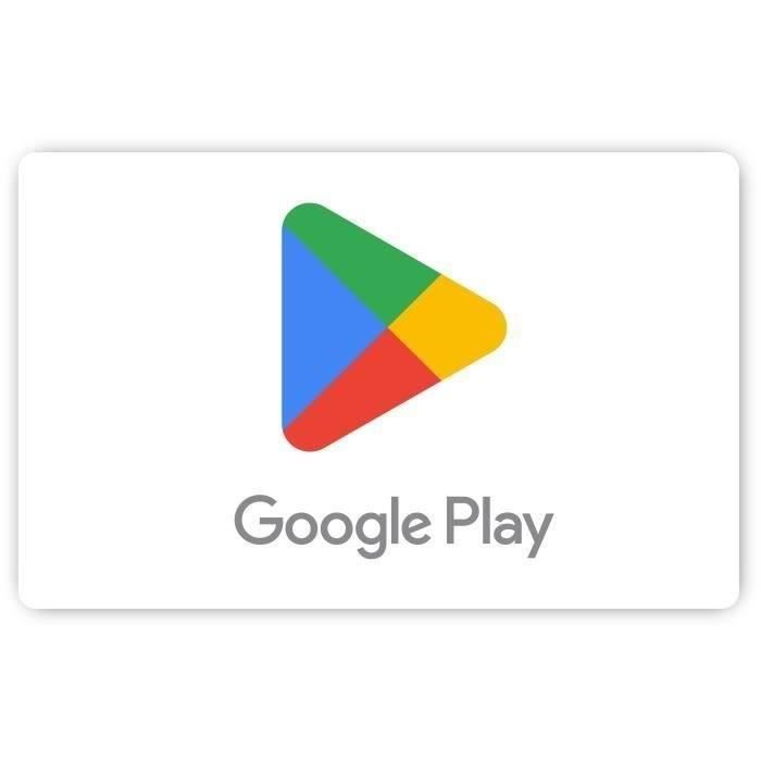 Carte cadeau numérique de 15€ à utiliser sur Google Play
