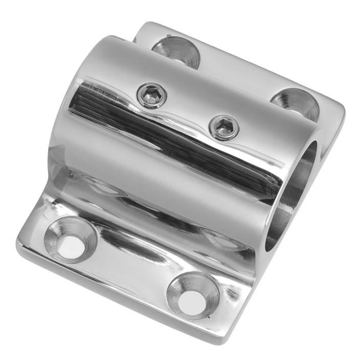 Raccord De Main Courante Bateau 90 Degrés EBTOOLS - Tube INOX 25mm, Base Tube Rond Acier Inoxydable 316
