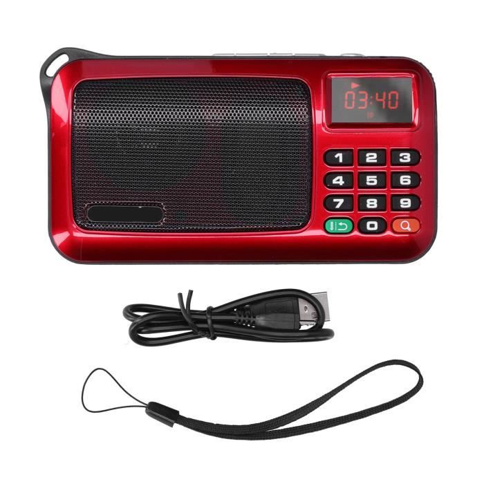 Radio Bluetooth Portable – Avec MP3, Lampe Torche, écran LCD, Parfaite Pour Camping