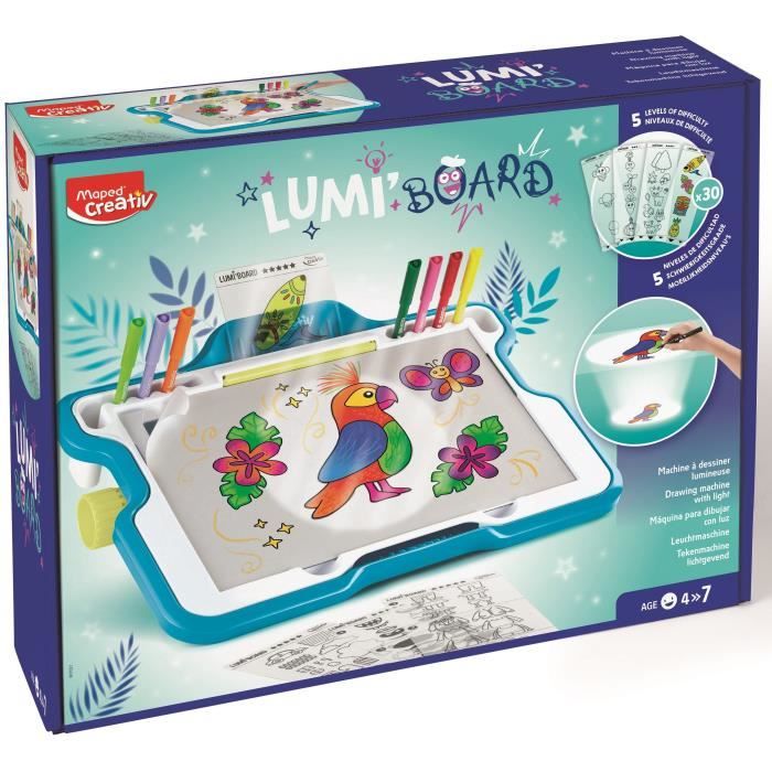 Maped Creativ - Lumiboard - Machine lumineuse pour apprendre à dessiner pour les enfants dès 4 ans