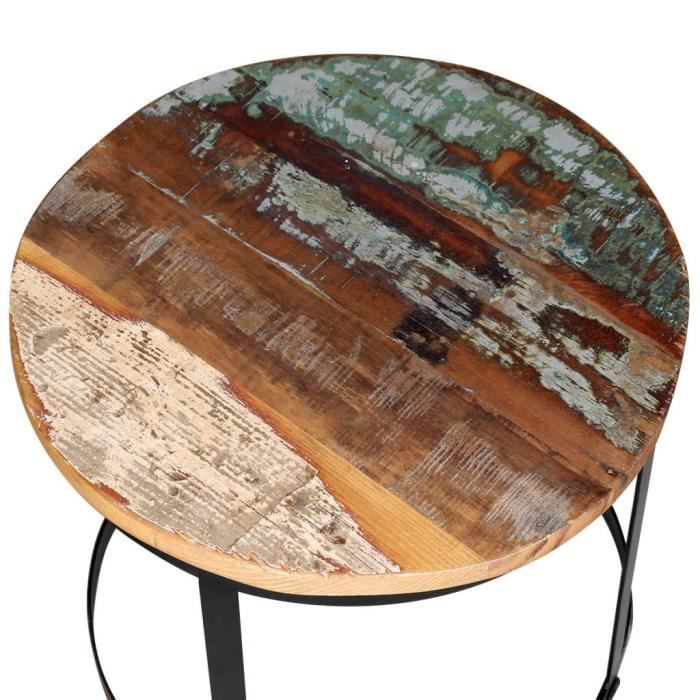 Lot De 2 Table Basse Gigognes Bois Massif Rond Design Et Modernes Achat Vente Table Basse Lot De 2 Table Basse Gigognes Cdiscount