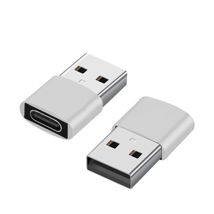 INF Adaptateurs USB-C vers USB pour le transfert de données et chargement pack de 2 Gris - vue 2
