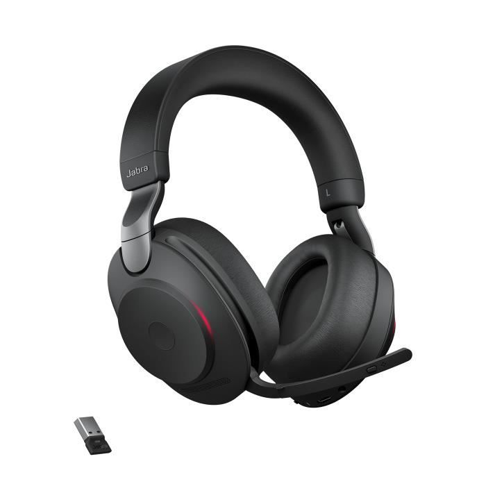 Casque - JABRA - Evolve2 85 - USB-A UC Stereo - Anti-bruit - Circum-aural - Sans fil