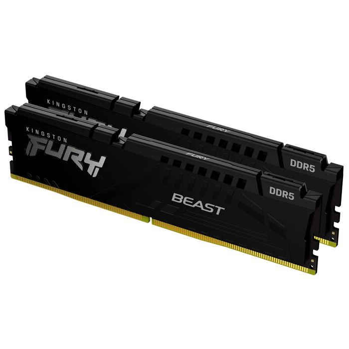 Mémoire DDR5 - KINGSTON - FURY Beast - 32Go - 6000MT/s - CL30 - Kit de 2
