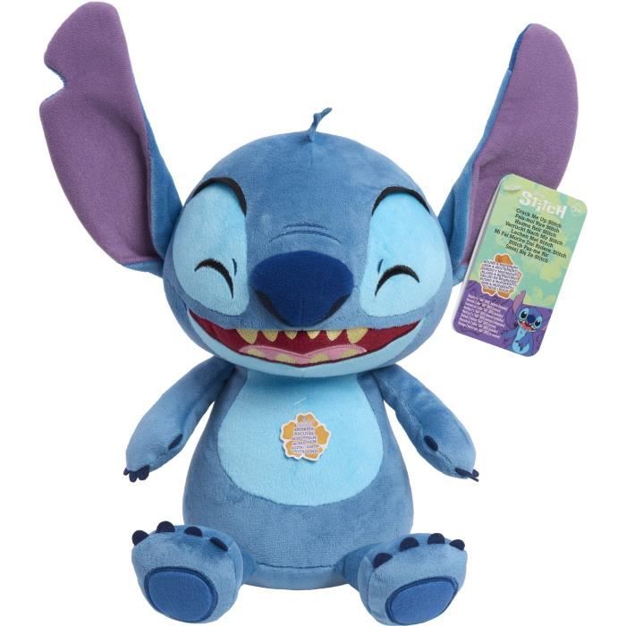 Stitch Peluche rit et tremble 25cm