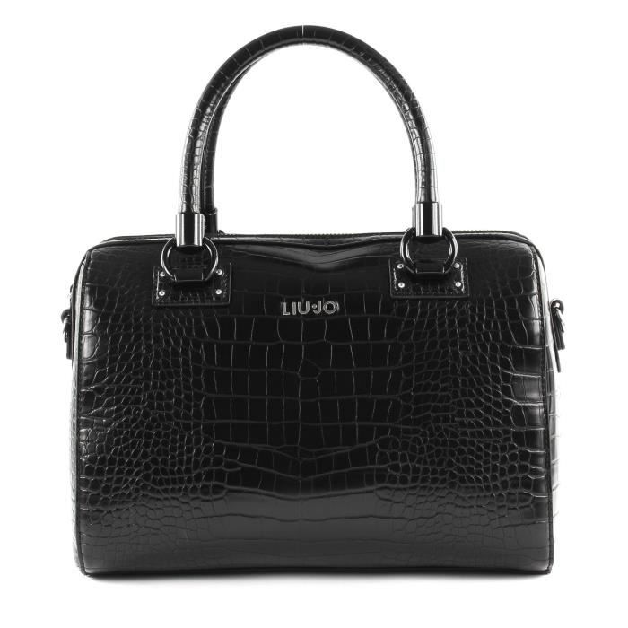 LIU JO Isola Satchel M Nero 80259 sac a main Noir Cdiscount Bagagerie Maroquinerie