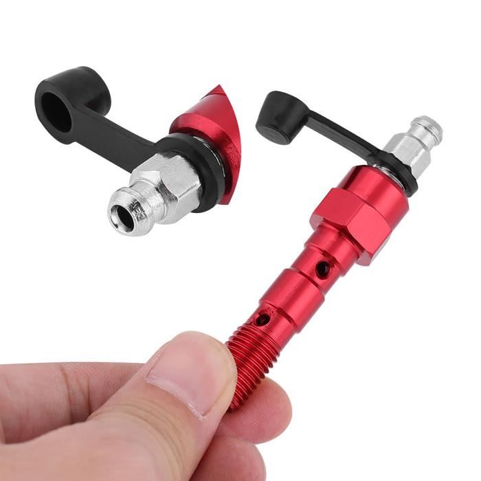 Vis De Purge Frein M10x1.25mm Moto - Boulon Banjo Avec Capuchon Anti-Poussière - Aluminium Anodisé