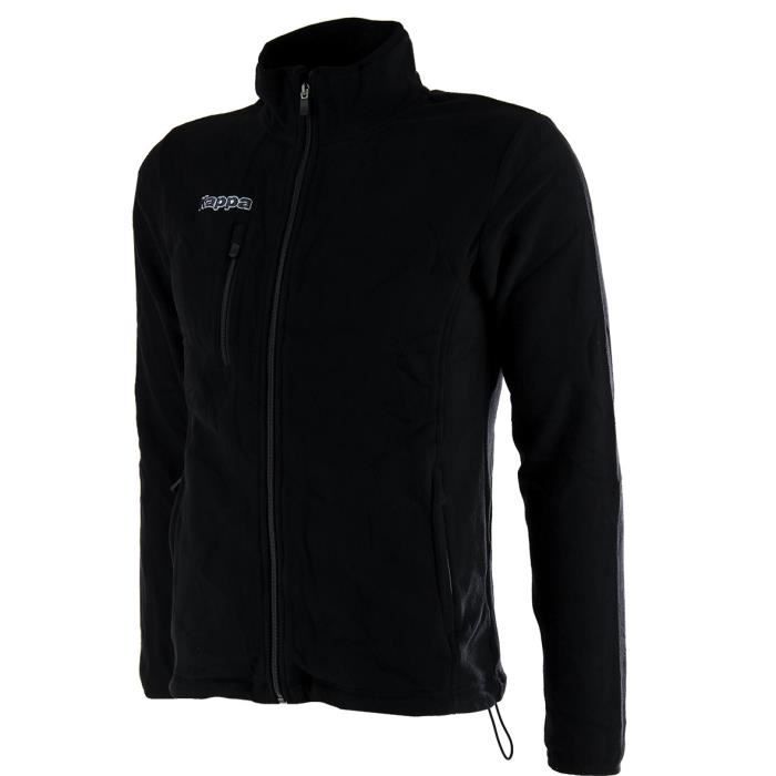 Veste polaire junior - Kappa - Carcarella - Noir - Respirant - Manches longues