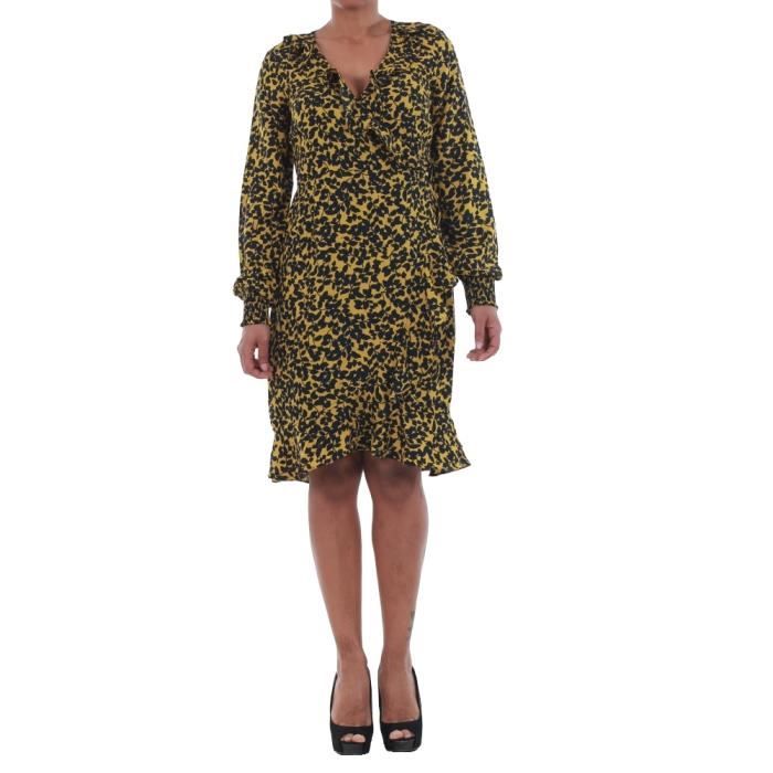robe jaune vero moda