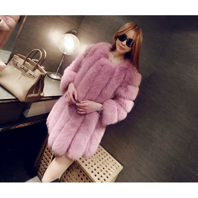 Manteau fourrure hotsell violet