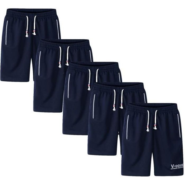 Lot de 5 Short Homme Marque Luxe Beach Bermuda Hommes Pantacourt homme  Sport Shorts homme Vêtement Masculin Bleu Bleu - Cdiscount Prêt-à-Porter