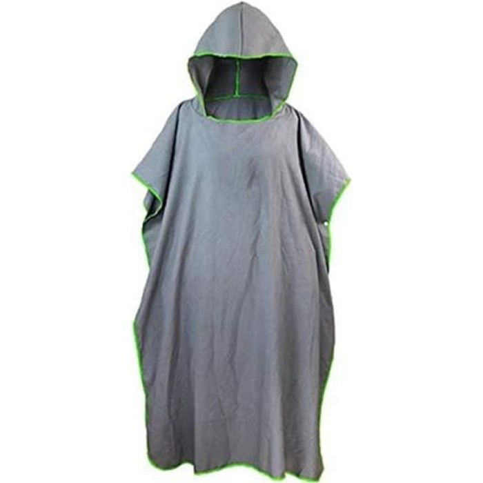 Poncho Peignoir Serviette de Surf en Microfibre Léger et Compact pour Tous Les Sportifs - Couleur Aléatoire
