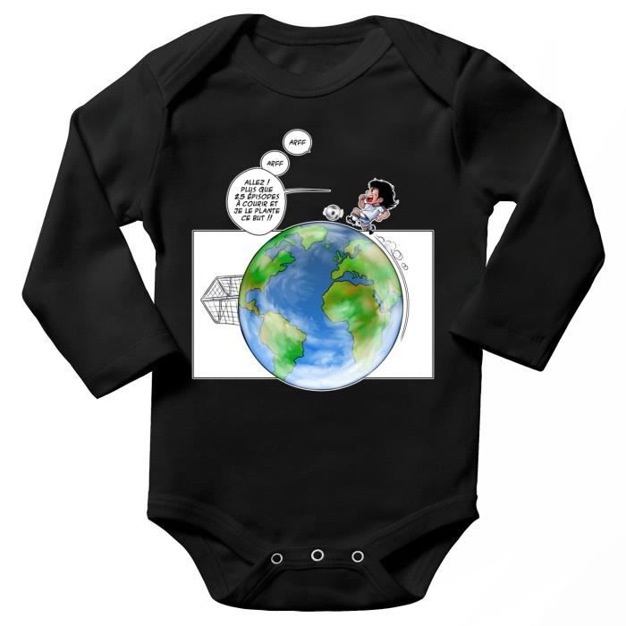 Body Bebe Manches Longues Noir Parodie Olive Et Tom Captain Tsubasa Olivier Et Atone Le Plus Grand Terrain De Foot Du Monde Noir Cdiscount Pret A Porter