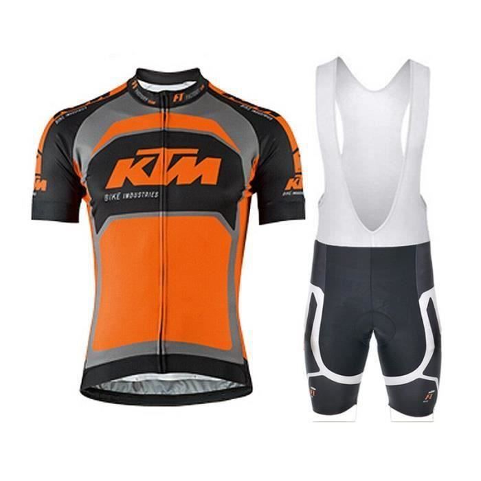 Tenue Cyclisme Homme Castelli - Taille L - Multicolore - Maillot Manches Courtes Avec Poches