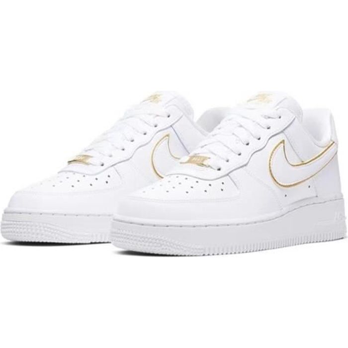 nike blanche et or