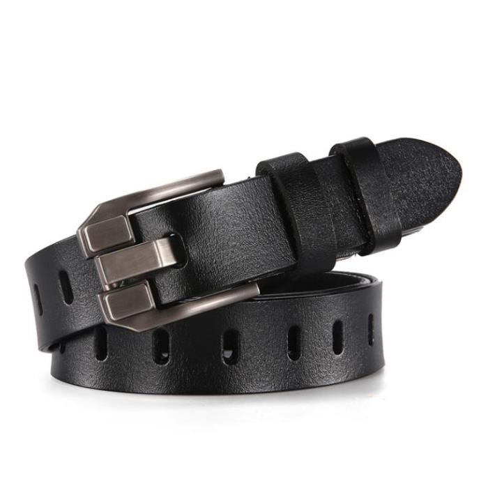 Ceinture Femme Strass élastique - Noir - Taille S - Décor Fleur Et Cristaux