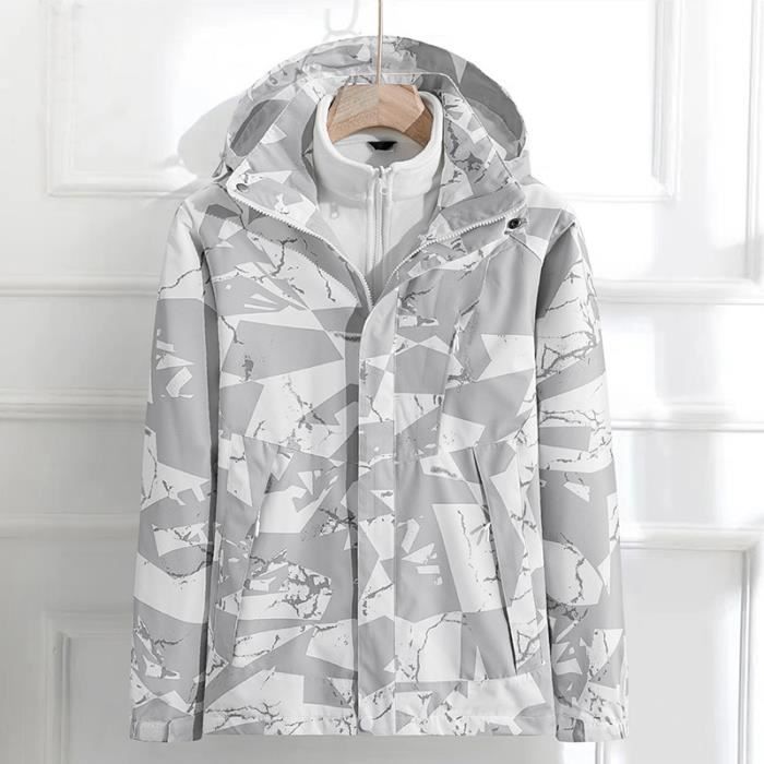 Veste Softshell Homme - Capuche Amovible, Imperméable, Pour Randonnée Et Extérieur