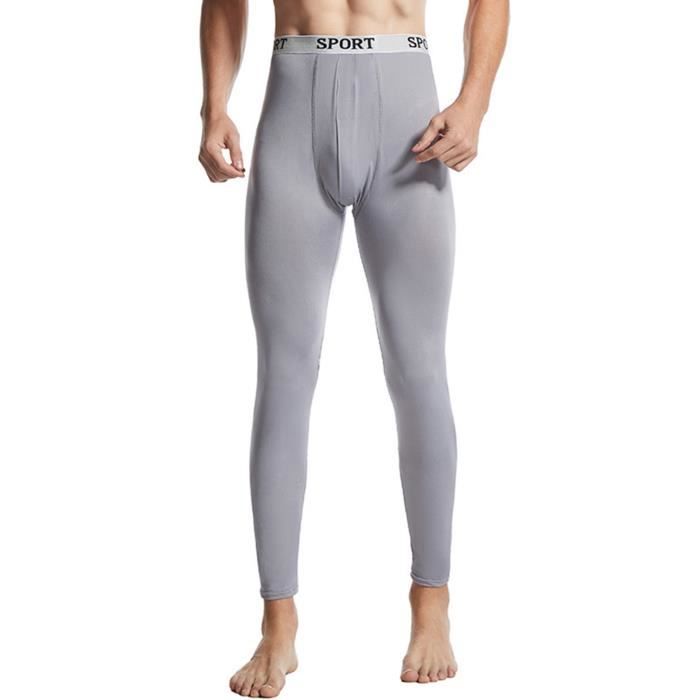 Iiniim Collant Thermique Homme Sous-Vêtement Caleçon Long Collant Chaud  Compression Base Layer Legging M-XXXL Gris - Cdiscount Chaussures