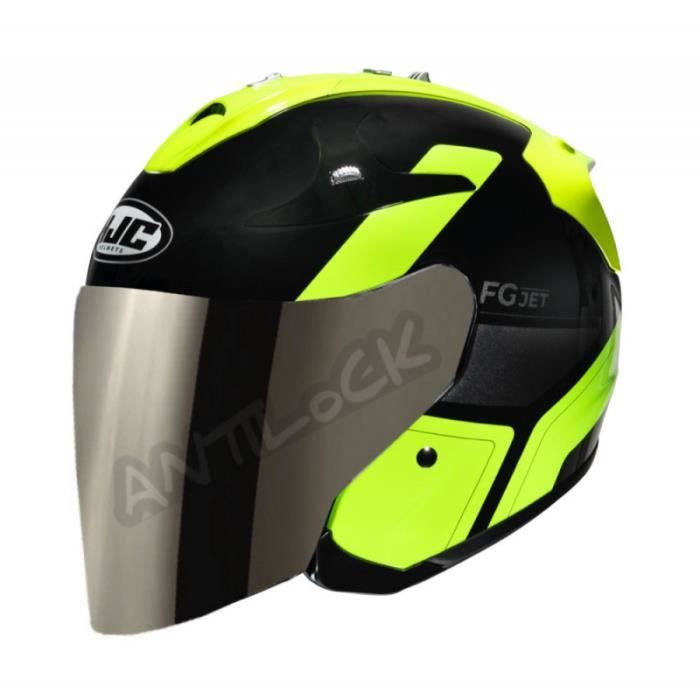 HJC CASQUE FG JET EPEN AVEC VISIÈRE MIROIR IRIDIUM Cdiscount Auto