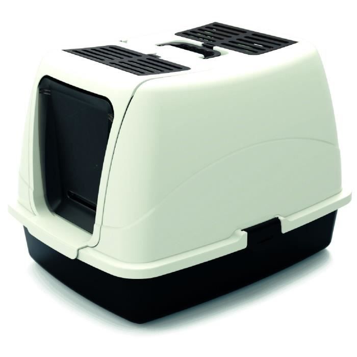 Mpets Maison De Toilette Aswan Pour Chat Noir Et Blanche
