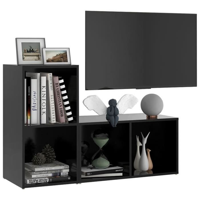 Ensemble de Meubles TV avec Compartiments Ouverts 2pcs, Armoire de ...