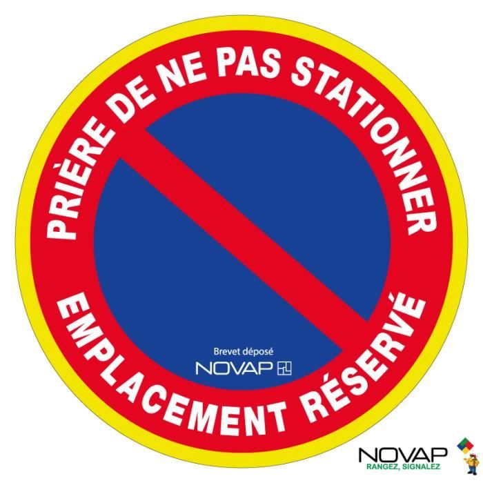 AUA SIGNALETIQUE - Panneau prière de ne Pas stationner Jour et Nuit
