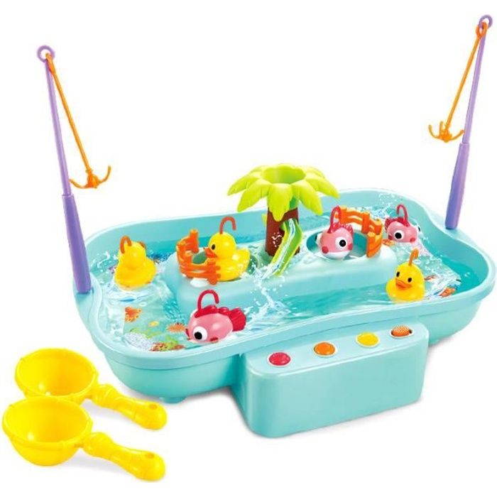 Meilleurs prix pour 5pcs Jouet de pêche pour enfant ensemble en plastique jeux interactifs parent-enfant jouet de coordination œil-main pour enfants