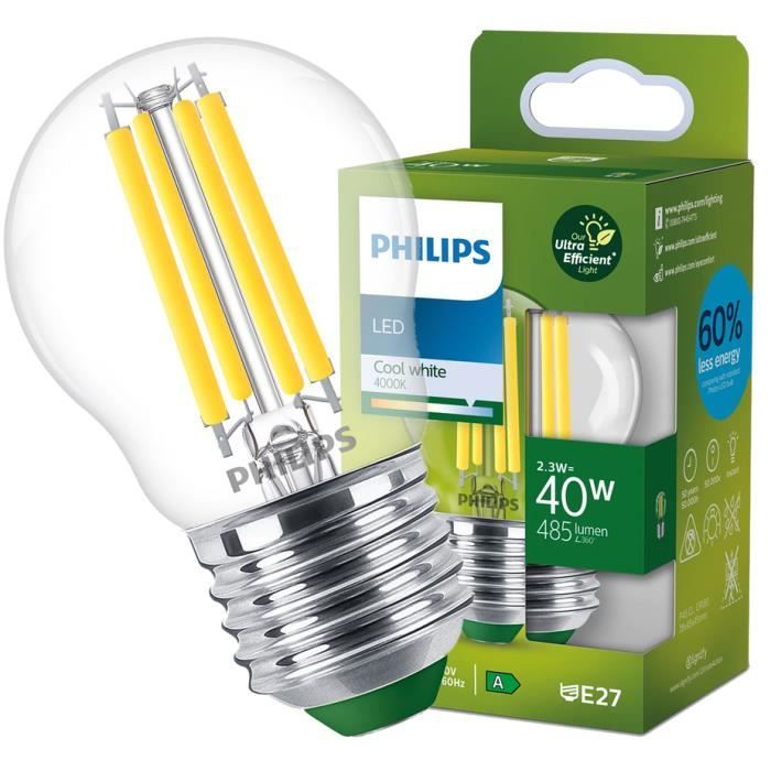 Ampoule LED Philips Master E27 - 9.5W, Blanc Chaud, Longue Durée