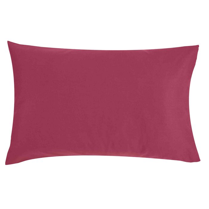 Taie d'oreiller - P'tit Basile - 40x60 cm - 100% Coton Bio - Lie de vin ...