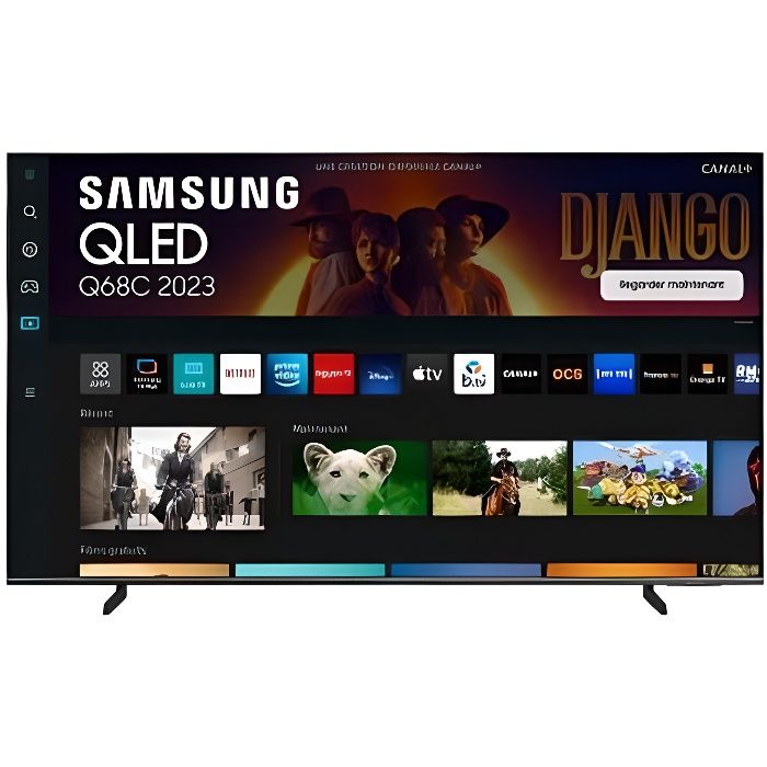 TV QLED Samsung TQ75Q68CAUXXC 190 cm 4K UHD Smart TV 2023 Noir