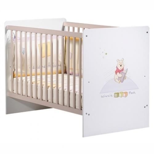 Sauthon On Line Lit Bebe 120 X 60 Gris Noisette Blanc Et Gris