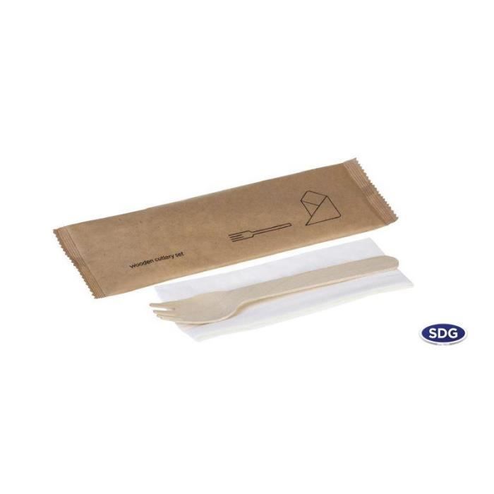 200 Fourchettes Jetables En Bois CPYJW - 85mm Pour Frites, Fruits Et Snacks | Écologique Et Résistant