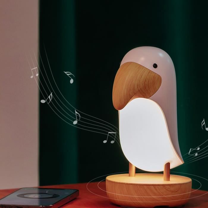 Shipenophy - Veilleuse Oiseau Lampe de nuit d'oiseau innovante ABS  respiration veilleuse USB chargeant des décorations de chambre po -  Cdiscount Maison