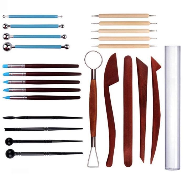 2 Lames Acier Pour Couper Pâte Polymère/argile - Outil Modelage DIY - Tranchant, Facile à Nettoyer - Longueur 20/10 Cm