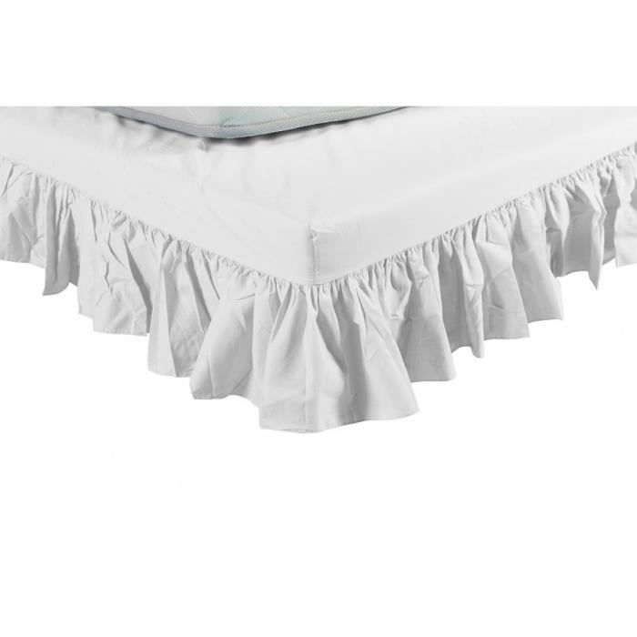 Housse Sommier écru 160x200 Cache-sommier Intégral écru 160x200cm - Terre De Nuit - Jupe 27cm - Oeko-Tex Jupe De Lit Housse Sommier écru 160x200 Cache-sommier Intégral écru 160x200cm - Terre De Nuit - Jupe 27cm - Oeko-Tex Jupe De Lit