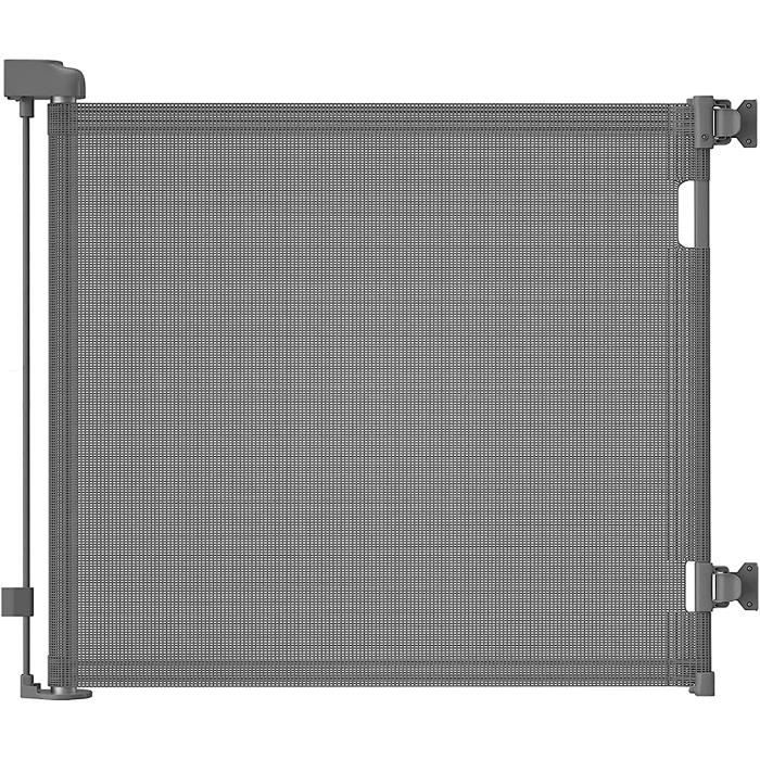 Barrière De Sécurité Rétractable Pour Escaliers Et Couloirs - Ajustable De 71 à 120 Cm, Sans Perçage - Pour Bébés Et Chiens