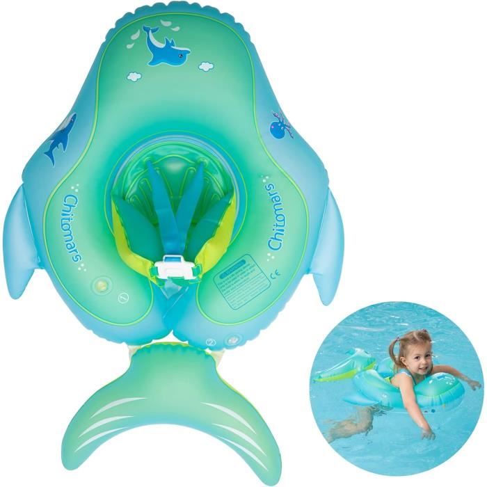 Maillot De Bain Flottant Unisexe Pour Enfant 1-6 Ans - Bouées Intégrées Amovibles - Motif Dinosaure - Nylon/élasthanne - Sécurité Piscine
