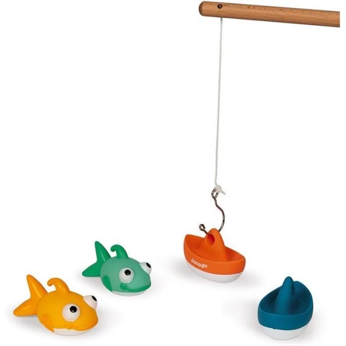 Janod - Puzzle De Bain pour Enfant - 28 Pièces Flottantes - Jouet pour Le Bain - Rangement Facile - Puzzle Animaux Marins - Dès 3 Ans, J04727