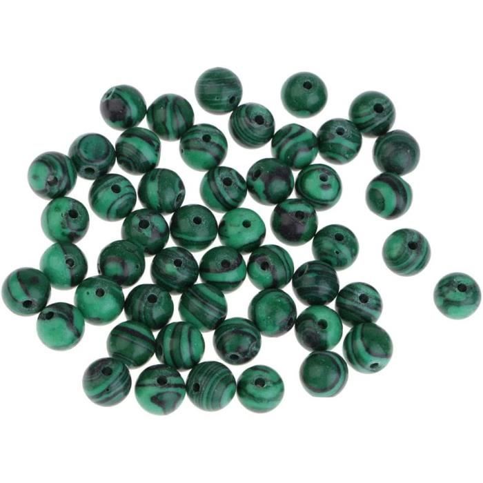 Chapelets de perles en malachite naturelle en gros pour création de