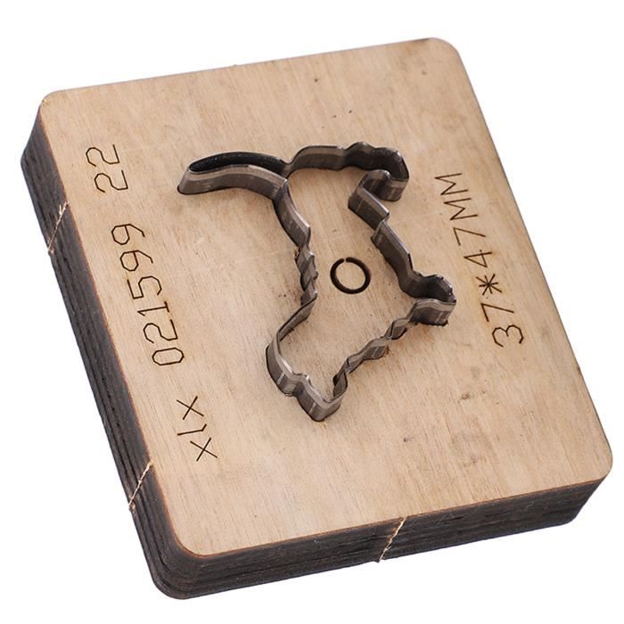 Fdit Moule De Poinçonnage Du Cuir Moule De Poinçonnage En Cuir En Forme De Vache 55x42mm | Moule