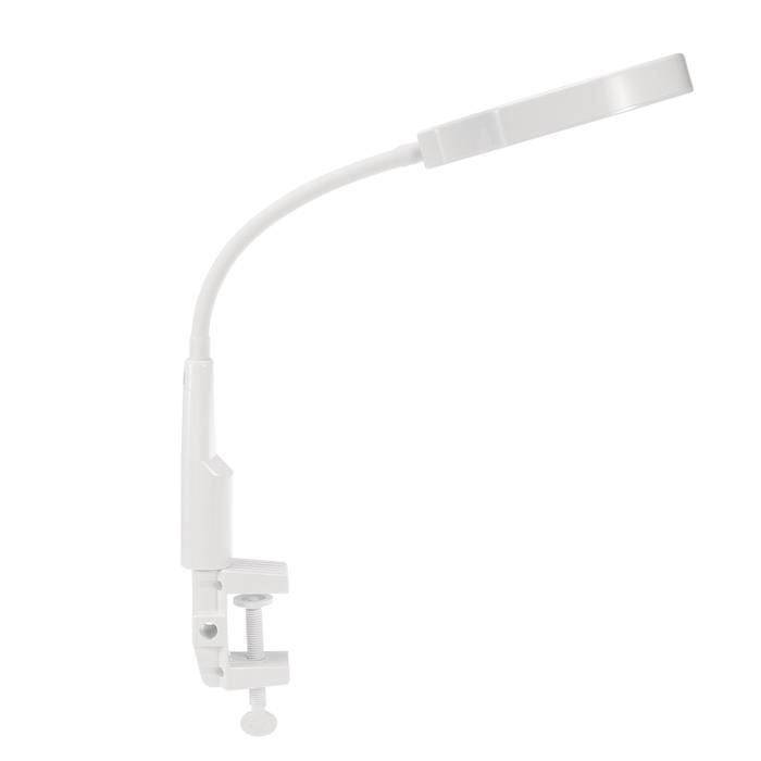 TMISHION Lampe loupe de beauté 5x 8x LED Loupe Avec Pince Bureau Loupe