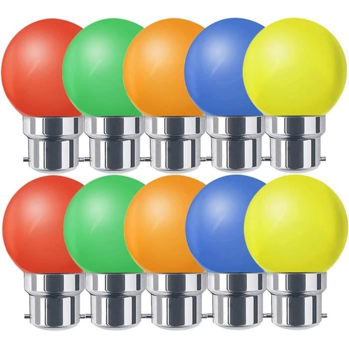 Ampoules B22 Paquet De 10 Ampoule Led 1 W, Led Ampoule
