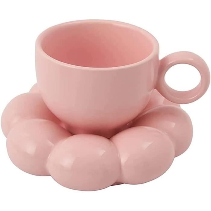 Ensemble Tasse À Café Soucoupe Thé Céramique Gobelet Eau Simple