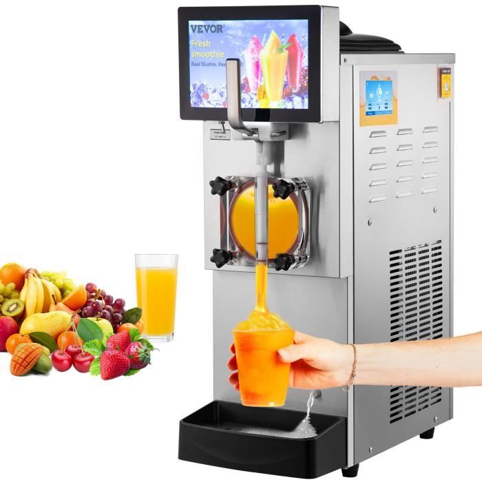 VEVOR Machine à Granités Machine à Granita Commerciale 8L Slushie Boisson Glacée