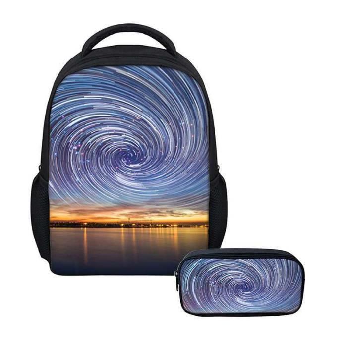 Garçon fille Cartable avec Trousse à Crayons Étudiant Sac à Dos 2 ...