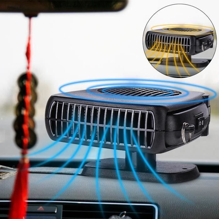 ventilateur chauffage dégivreur réglable heater cooler fan auto voiture 12v 150w